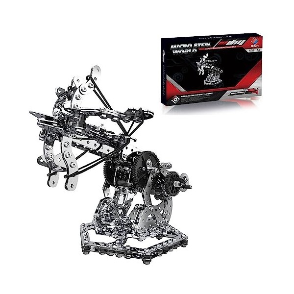 JoyMate Puzzle 3D en métal Squelette Kit de modélisation pour adultes, Steampunk Figurine animale mécanique Figurine de jouet