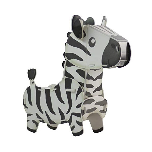 Zebra: Wildlife 3D Puzzle and Books