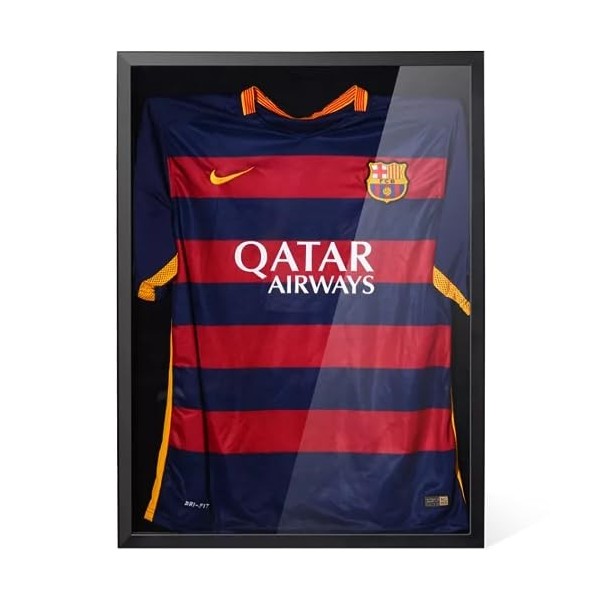 Avalo Cadre amovible - Encadrement Maillot de Football - Cadre Boîte 3D - 60x80 CM - Noir - Cadre Profond - Encadrement de ch