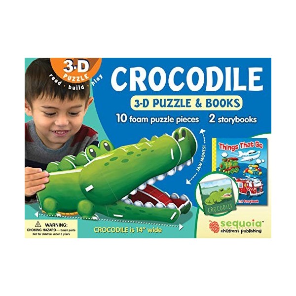 Crocodile: Wildlife 3D Puzzle and Books