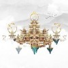 Piececool Puzzle 3D Metal pour Adulte-Lingxiao Palais Maquette 3D DIY Kit Maquette de Construction Adulte Cadeaux pour Adulte