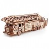 EWA Eco-Wood-Art kit de Construction Fire Truck est Un modèle mécanique conçu pour être monté soi-même sans Colle Puzzle 3D B