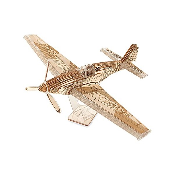 SpeedFighter Veter Puzzle 3D en plastique et bois pour adultes Jouets STEM Cadeau de passe-temps Kit de modélisation