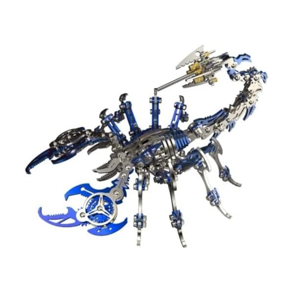 Puzzle 3D en Métal, 200+ pièces Modèles mécaniques en métal Coloré Animal, Modèle Animal dinsecte mécanique en Acier Inoxyda