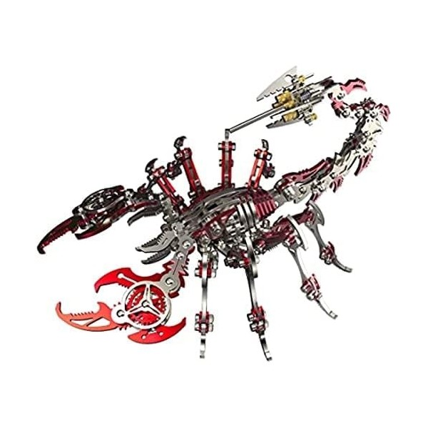 Puzzle 3D en Métal, 200+ pièces Modèles mécaniques en métal Coloré Animal, Modèle Animal dinsecte mécanique en Acier Inoxyda