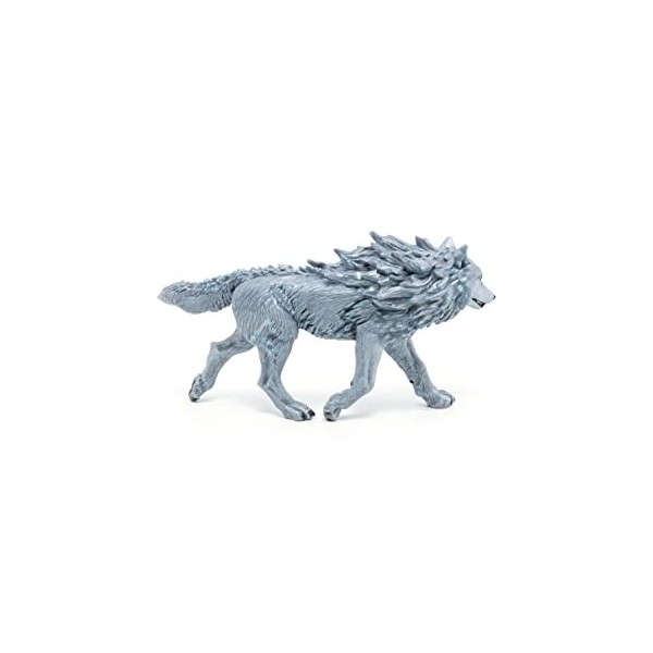 Papo -36033 -Loup des Glaces -Le Médiéval - Fantastique - Figurine à Collectionner -Figurine Peinte à la Main -pour Enfant - 