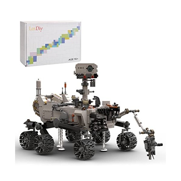 SRYC Technique - Jeu de construction Sonde Roversonde Mars - 1/9 - Briques de serrage MOC - Compatible avec Lego NASA 1512 p