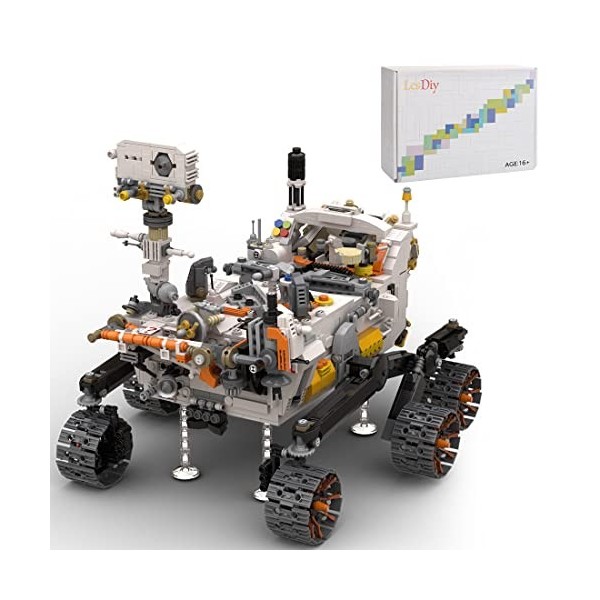 SRYC Technique - Jeu de construction Sonde Roversonde Mars - 1/9 - Briques de serrage MOC - Compatible avec Lego NASA 1512 p