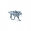 Papo -36033 -Loup des Glaces -Le Médiéval - Fantastique - Figurine à Collectionner -Figurine Peinte à la Main -pour Enfant - 