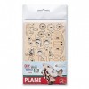 Eco Wood Art EWA Puzzles 3D en Bois pour Adolescents et Adultes – EWA: PLANE- Kit DIY, Sans Colle – 22 Pièces