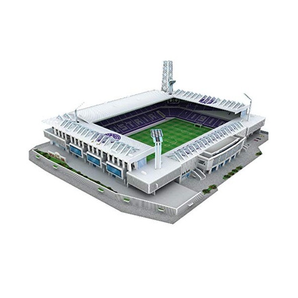 CMO Modèle de Puzzle en Papier Sport 3D, Jouets et Cadeaux pour Enfants FK Austria Wien Stadium, 15,7 Pouces × 12,8 Pouces × 