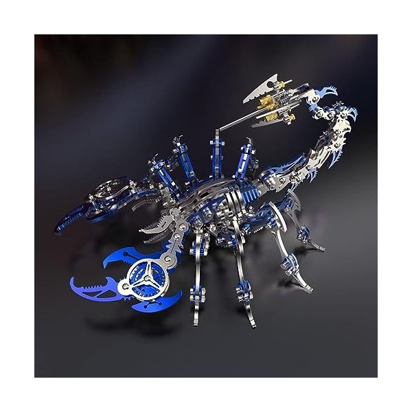 UpGLeuch Puzzle 3D Métal Adultes Scorpion, Modèles 3D Métal avec Trop, Puzzle en Métal 3D Animaux, Cadeaux Jouet pour Adultes