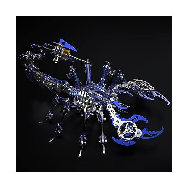 UpGLeuch Puzzle 3D Métal Adultes Scorpion, Modèles 3D Métal avec Trop, Puzzle en Métal 3D Animaux, Cadeaux Jouet pour Adultes