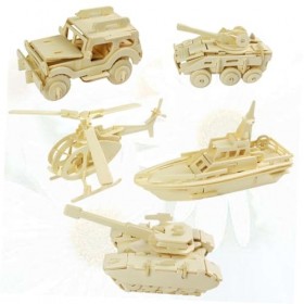 Totority 10 Pièces Jouets Ensemble de Jeu en Bois scie sauteuse énigmes des modèles Jouet Casse-tête 3D Jouet de modèle de Pu