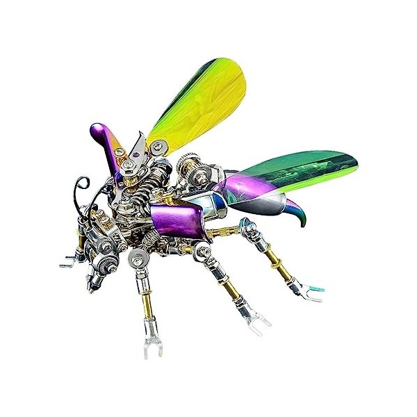 Fabroz Puzzle 3D en métal Steampunk Insecte Modèle Kit de construction, 3D Guêpe mécanique Puzzle Kit DIY Montage mécanique J