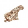 UGEARS Hurdy Gurdy Puzzle en Bois 3D - Instrument de Musique Kit de Modèle Mécanique en Bois à Construire - Puzzle Bricolage 