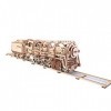 Le modèle d’Ugears en 3D Une Locomotive avec Le ravitailleur