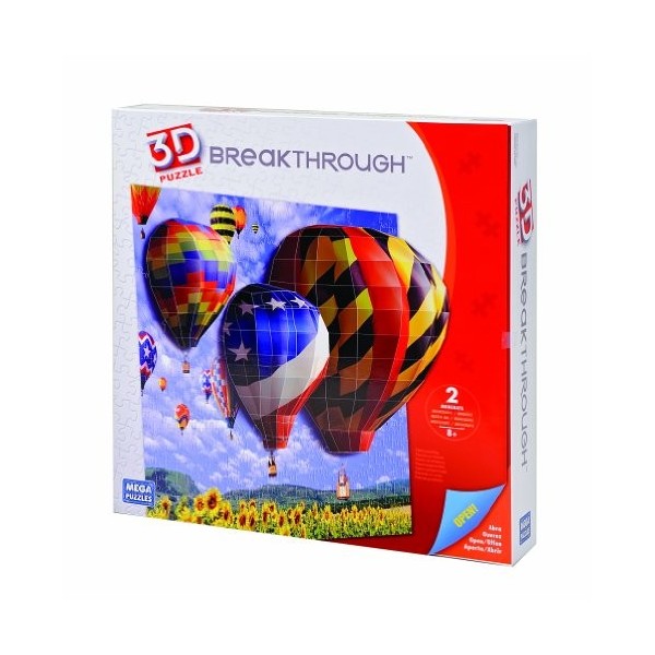 Megabloks - 50669EAG-4 - Jeu de Construction - Breakthrough Puzzle 3D - Montgolfières - Niveau 2