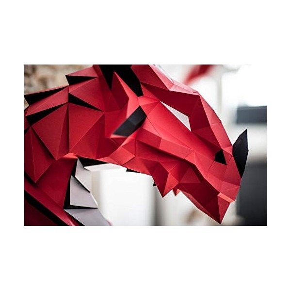 ORIGADREAM, DÉJÀ PRÉ-COUPÉ Kit à assembler soi-même, Puzzle 3D Dragon Papercraft, Assemblage, Pliage, Bricolage Papier carton