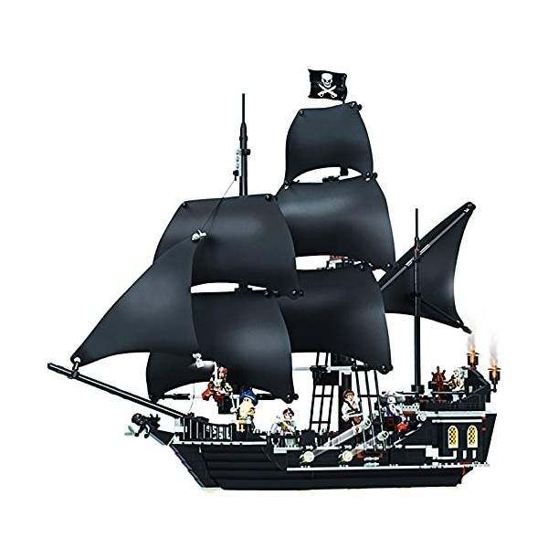CXJC Puzzle 3D Pirates des Caraïbes Bateau et Voilier Black Pearl Model Kit Très Difficile Puzzle 3D Cadeau pour adultes et e