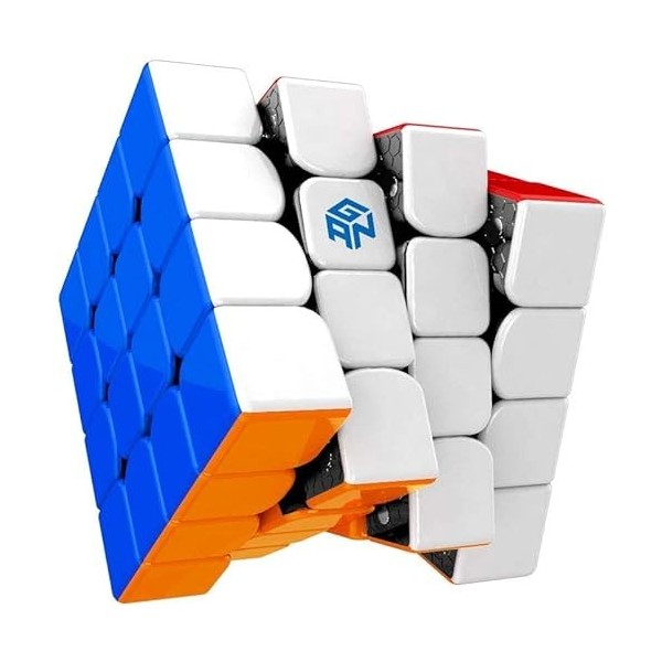 Gan 460 M - Cube de vitesse 4x4 Puzzle sans autocollant Jouet magique, jouet puzzle cube magnétique 4x4