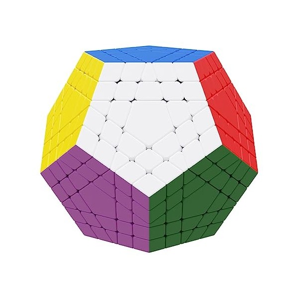 Willking Gigaminx Cube puzzle sans autocollant 12 faces Megaminx 5 couches 5 x 5 couches