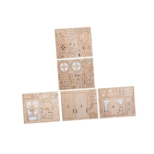 Abaodam 3 Pièces Casse-tête en Bois Puzzle 3D Casse-tête 3D scie sauteuse Ensemble de Jeu en Bois Puzzle dassemblage 3D Puzz