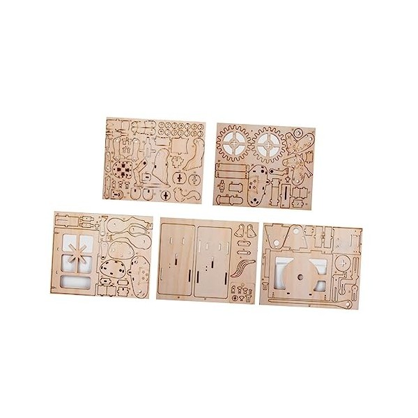 Abaodam 3 Pièces Casse-tête en Bois Puzzle 3D Casse-tête 3D scie sauteuse Ensemble de Jeu en Bois Puzzle dassemblage 3D Puzz