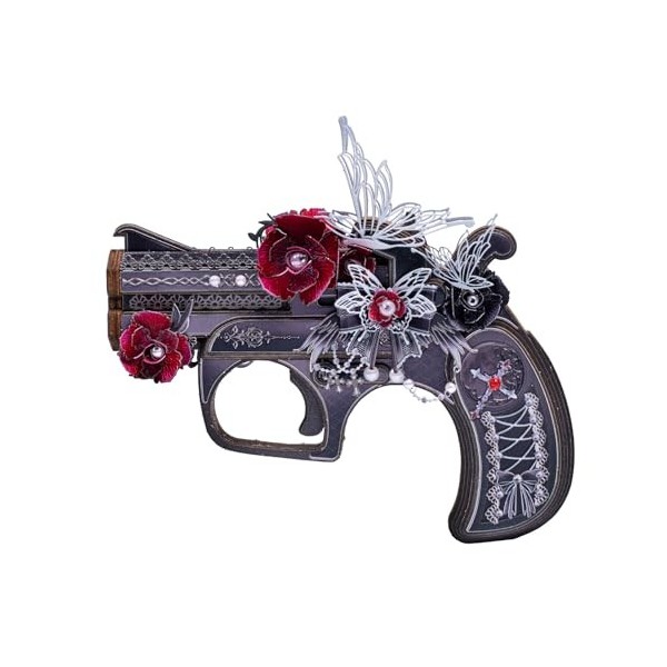 MU Puzzle en bois pour adulte Derringer-Rose of The Night Defender AK47 Revolver Bande en caoutchouc Jouets Aigle du désert 3