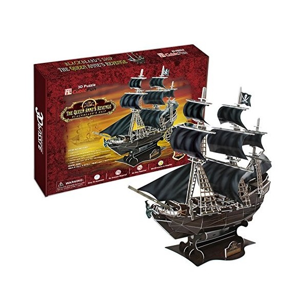 Queen Annes Revenge Issue of 3D Three-Dimensional Puzzle Pirate Blackbeard