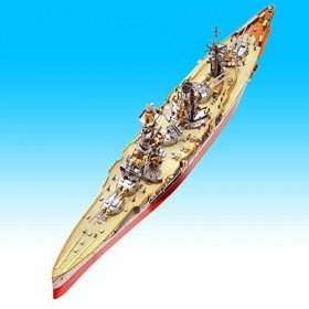 SY-Heat Maquettes De Bateaux, des Navires Assemblés Sculpture en Métal Jouet Puzzle 3D en Trois Dimensions Militaires De Puzz