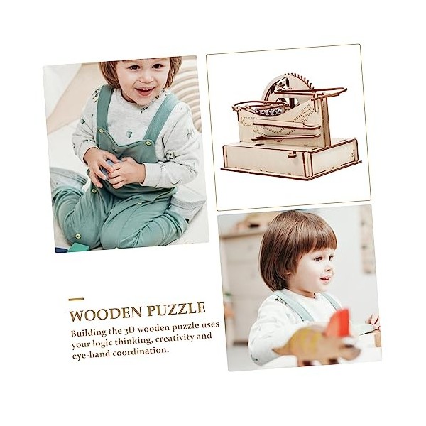 Toyvian 3 Ensembles Puzzle Boule en Trois Dimensions Jouets de Puzzle Cerveau énigmes Casse-tête 3D en marbre kit de Construc