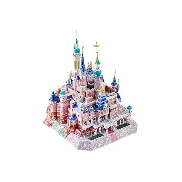 JEBU Kit de modèle 3D en métal pour adultes, puzzle 3D en métal à faire soi-même, modèle de château, 180 pièces, puzzle 3D st