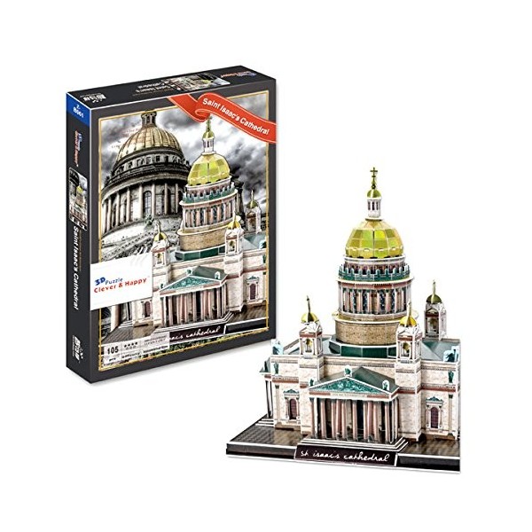 Az Trading Saint Isaacs Cathedral 3D Puzzle, 105 Pieces