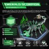 KeepDo Modèle 3D en métal - Scorpion mécanique - Modèle roi - 200 pièces - Puzzle 3D - Jouet de construction - Découpe laser 