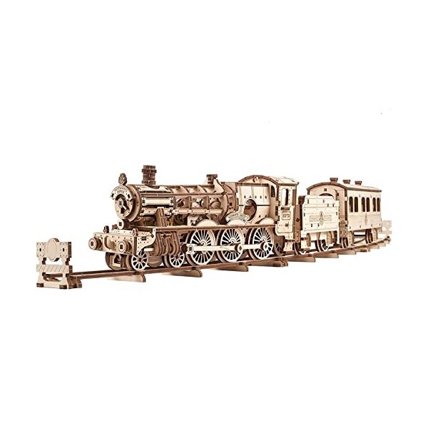 UGEARS Harry Potter Hogwarts Express Train en Bois à Construire - 3D Puzzle Maquette en Bois à Construire - Maquette mécaniqu