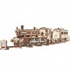 UGEARS Harry Potter Hogwarts Express Train en Bois à Construire - 3D Puzzle Maquette en Bois à Construire - Maquette mécaniqu