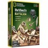 National Geographic Construction Model Kit – Build 3 Wooden 3D Puzzle Models, Learn About Da Vinci’s Improved Designs, Craft 