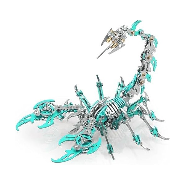 Kits de Puzzles 3D Metal Scorpion pour Adultes Adolescents - 454 PC - Modèles dassemblage mécanique - 4 Heures à Construire 