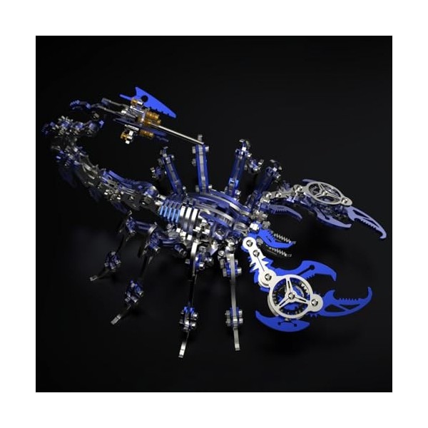 Kits de Puzzles 3D Metal Scorpion pour Adultes Adolescents - 454 PC - Modèles dassemblage mécanique - 4 Heures à Construire 