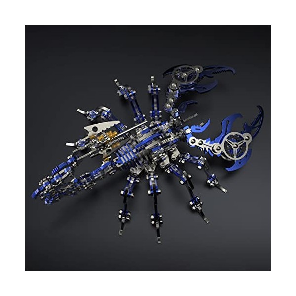 DIYIV 3D Puzzle Metal Scorpion, 3D Mecanique Metal Puzzle, 200+pièces Modèle Mécanique Cadeaux Créatifs de Décoration de Tabl