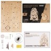 HIZQ Puzzle 3D, 3D Puzzle en Bois Ensemble De Construction De ModÈLe MÉCanique Dhorloge, pour Adultes Ados Et Enfants DÉCor 