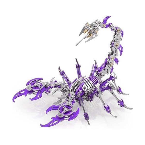 Kits de Puzzles 3D Metal Scorpion pour Adultes Adolescents - 454 PC - Modèles dassemblage mécanique - 4 Heures à Construire 