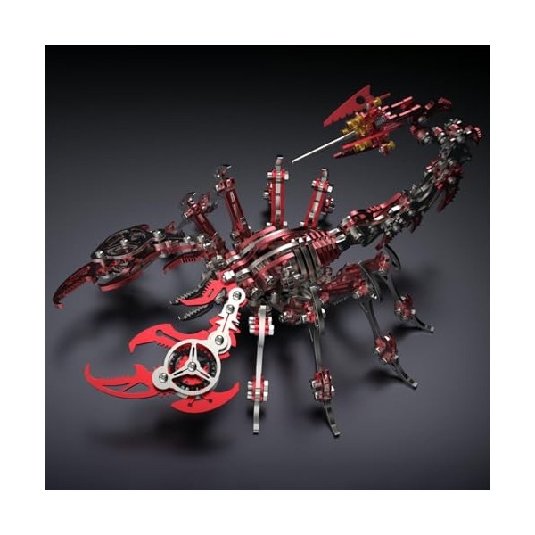 Kits de Puzzles 3D Metal Scorpion pour Adultes Adolescents - 454 PC - Modèles dassemblage mécanique - 4 Heures à Construire 