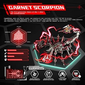 EastWind Puzzle 3D Métal Scorpion, 200 Pièces Puzzles 3D en Acier Inoxydable Modèle Monté Scorpion Mécanique Ornements Kit Ad