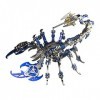 EastWind Puzzle 3D en métal Scorpion, 200 pièces Puzzles 3D en acier inoxydable Modèle monté Scorpion mécanique Ornements Kit