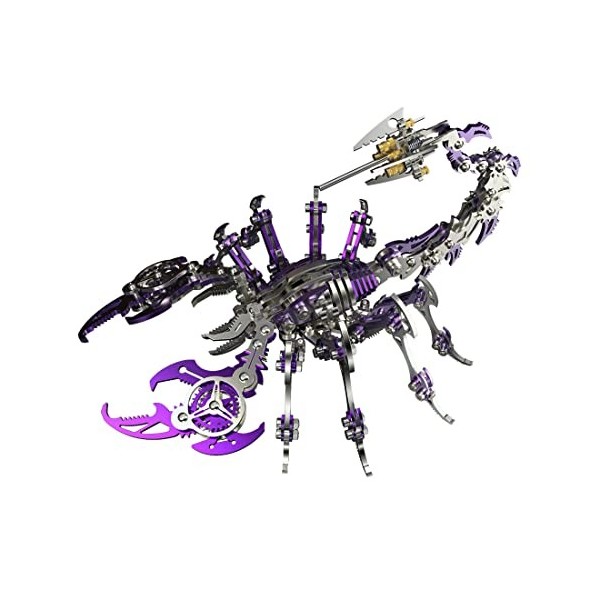Mamey Puzzle 3D en Metal Mécanique Scorpion King Maquette avec Outils, 200 Pièces DIY Steampunk 3D Metal Model Kit Métallique