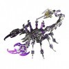 EastWind Puzzle 3D Métal Scorpion, 200 Pièces Puzzles 3D en Acier Inoxydable Modèle Monté Scorpion Mécanique Ornements Kit Ad