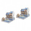 Totority 2 Pièces Puzzles Jouet Puzzle 3D Phénix Enfant en Bois Tridimensionnel