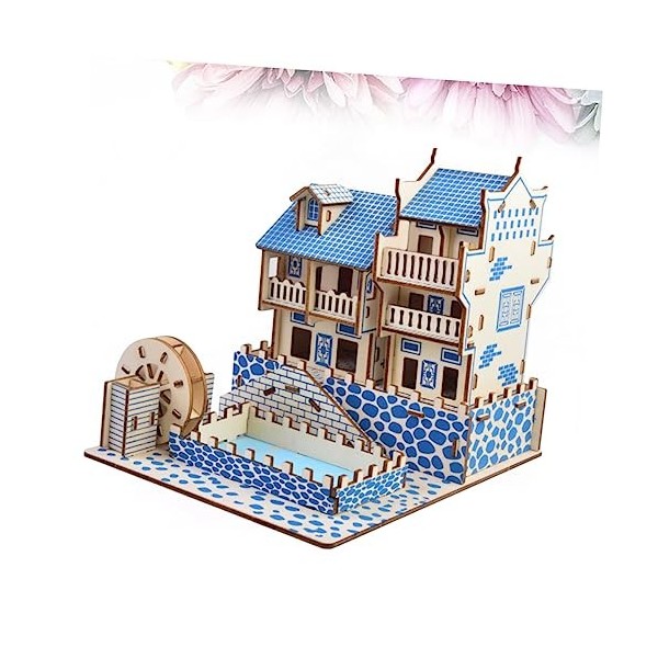 Totority 2 Pièces Puzzles Jouet Puzzle 3D Phénix Enfant en Bois Tridimensionnel